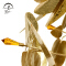 Golden brilliant decorative indoor hotel lighting iron crystal led chandelier